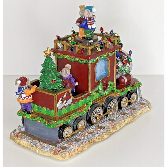 San Francisco Music Box Co. Animated Mouse Train #31-39467-2-00 WORKS Read - Picture 4 of 7